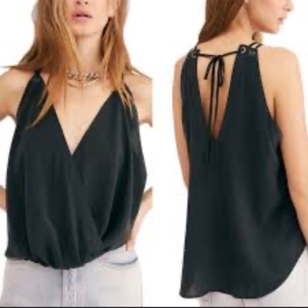 Free People Black Tank Top